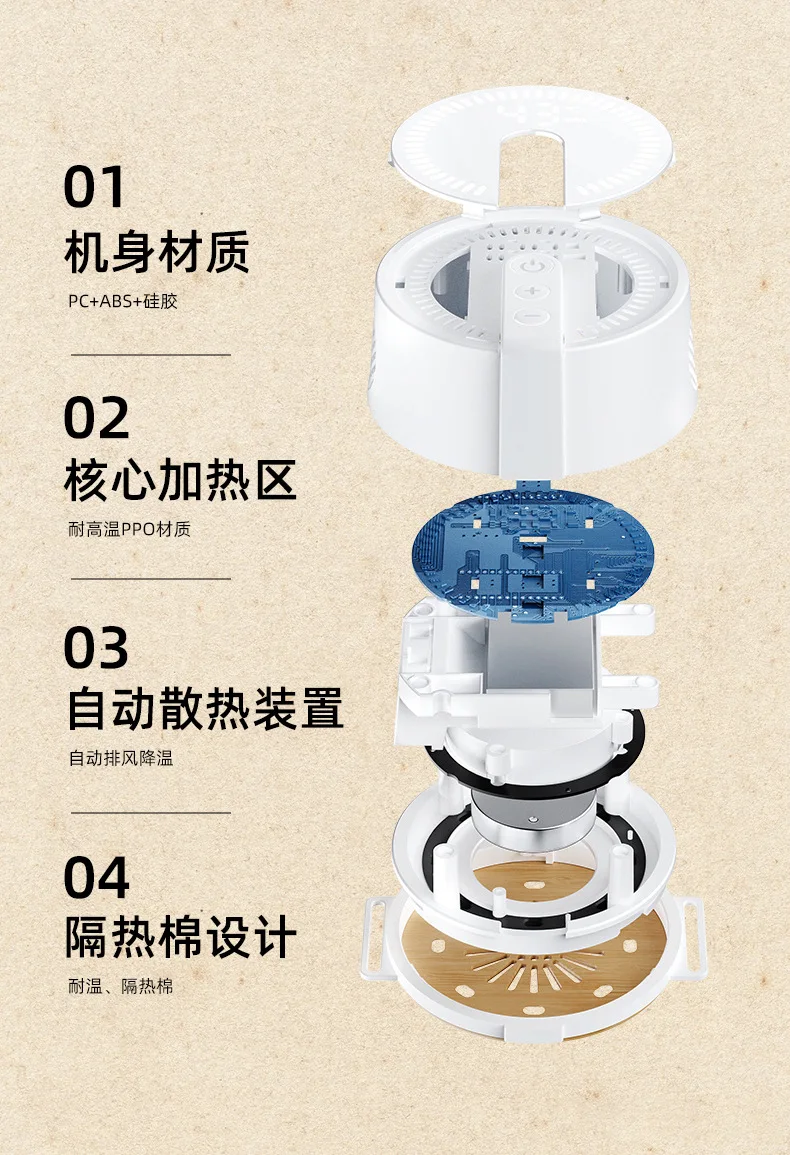 2026 New Home Moxibustion Box, Intelligent Warm Moxibustion Health Care Portable Moxibustion Waist Cervical Spine