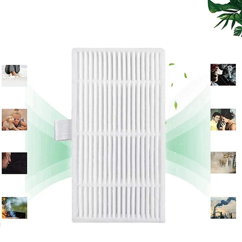 Compatible for Xiaomi Lydsto W2 / Kyvol Cybovac S60 / Blaupunkt Bluebot OMEGA / Inic IX10 Side Brush Hepa Filters Mop Parts