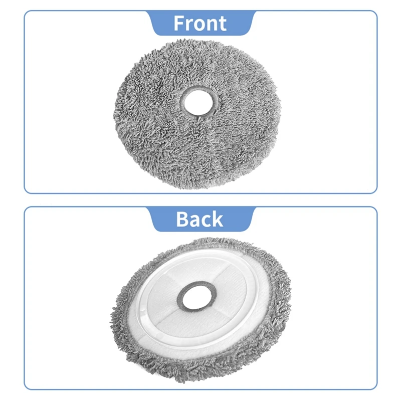 Compatible for Xiaomi Lydsto W2 / Kyvol Cybovac S60 / Blaupunkt Bluebot OMEGA / Inic IX10 Side Brush Hepa Filters Mop Parts