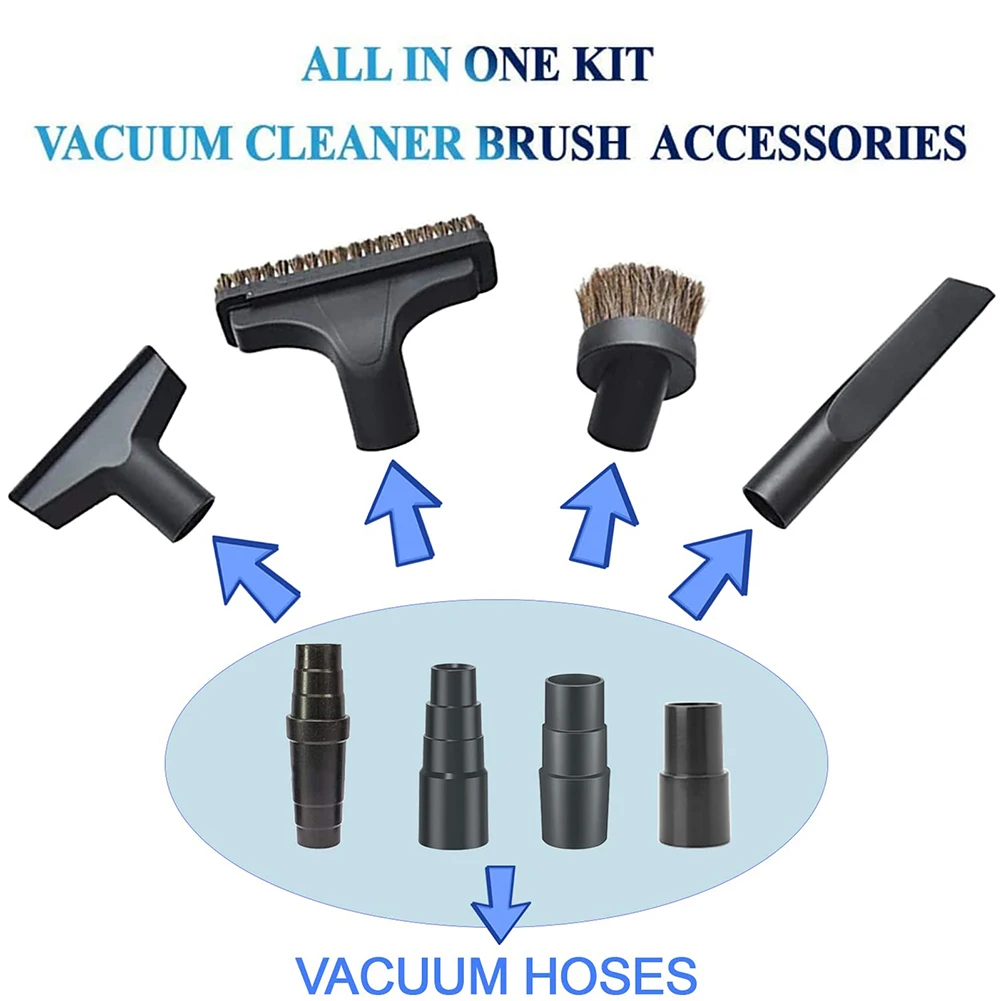 4pcs Vacuum Attachment Adapter Kit Vacuum Hose Adapter For Vacext's Pool Hose Adapter Convert 1 1/2 Inch To 1 1/4inch
