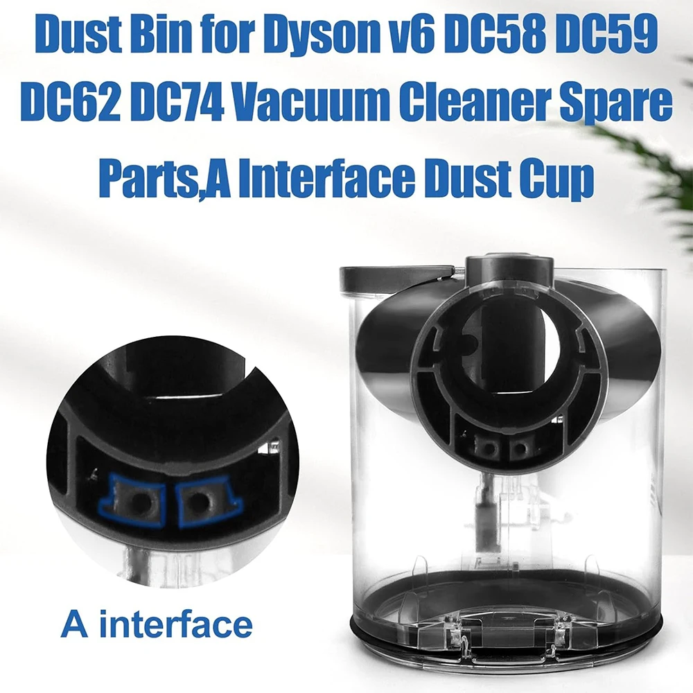For Dyson V6 DC58 DC59 DC62 DC74 Vacuum Cleaner Dust Bin,Dust Container Replacement Parts