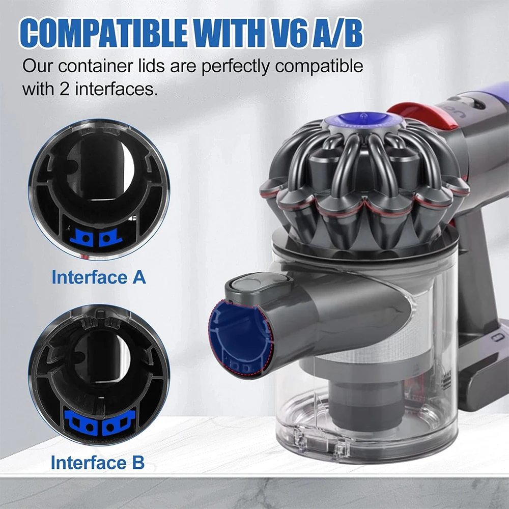 For Dyson V6 DC58 DC59 DC62 DC74 Vacuum Cleaner Dust Bin,Dust Container Replacement Parts