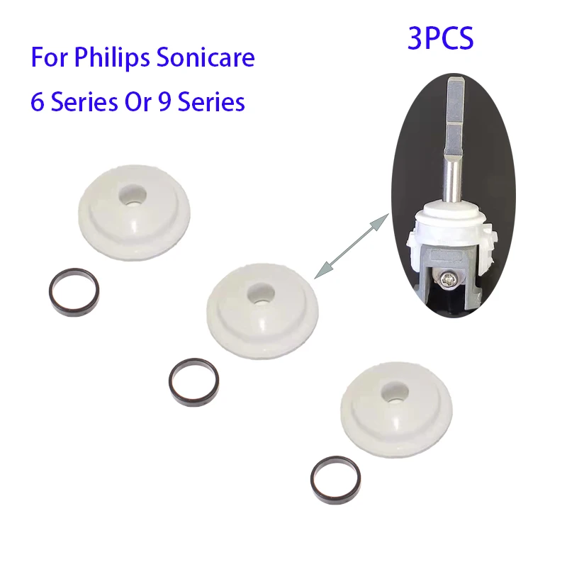 3pcs Original Electric Toothbrush Waterproof sealing parts,for The New 6 Series and 9 Series Philips Sonicare