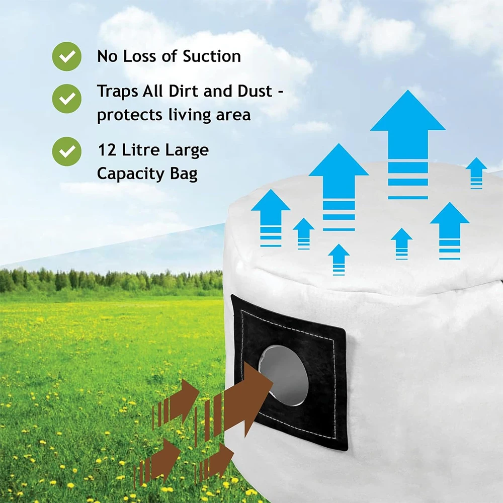 Reusable Washable Dust Bags with Zip for Numatic Henry Hetty James Edward AS200 Vacuum Cleaner Accessories Replacement Parts