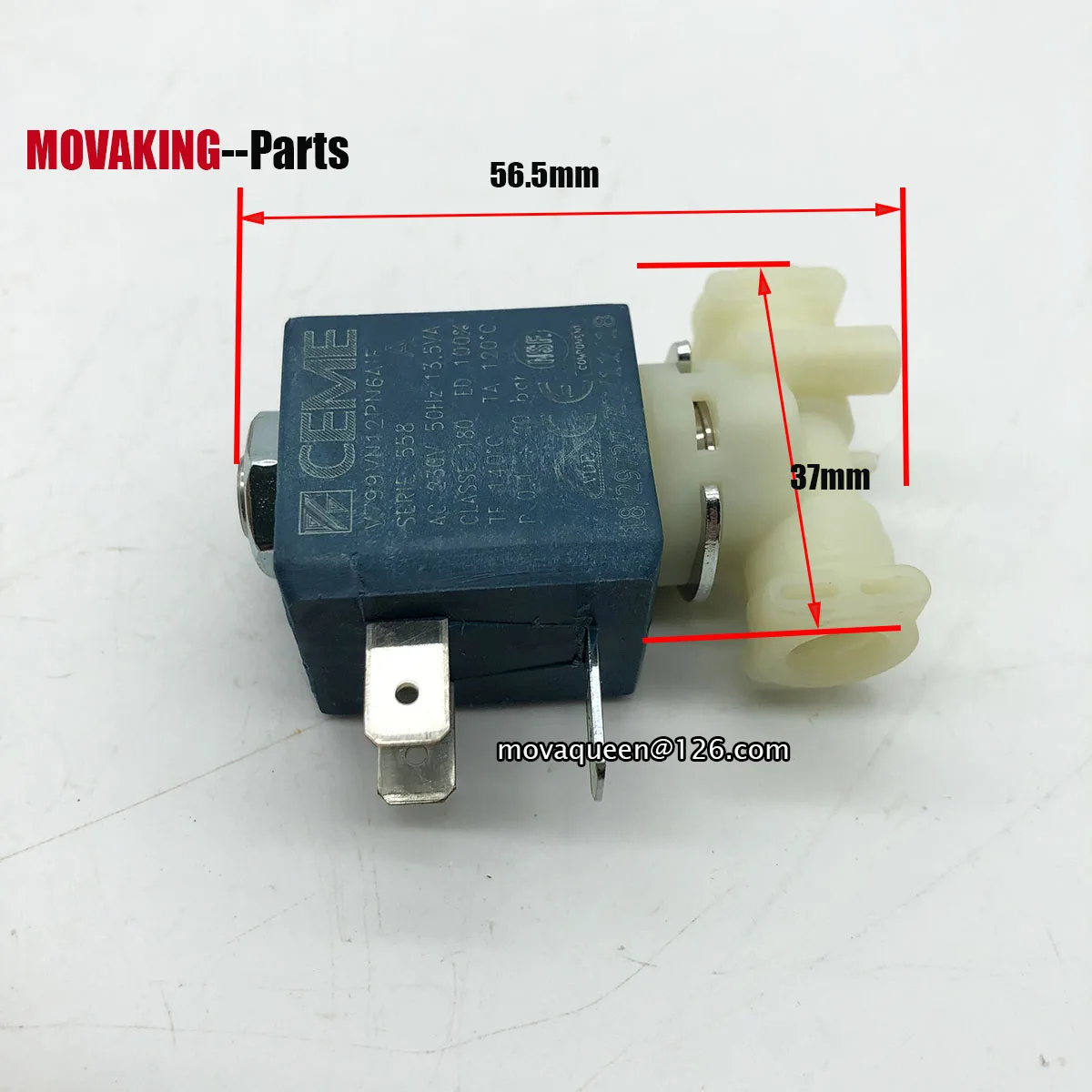 Espresso Machine Spare Parts AC220V SERIE 558 0.1-20bar V799VN12PN6AIF V799 Steam Valve Water Valve Solenoid Valve