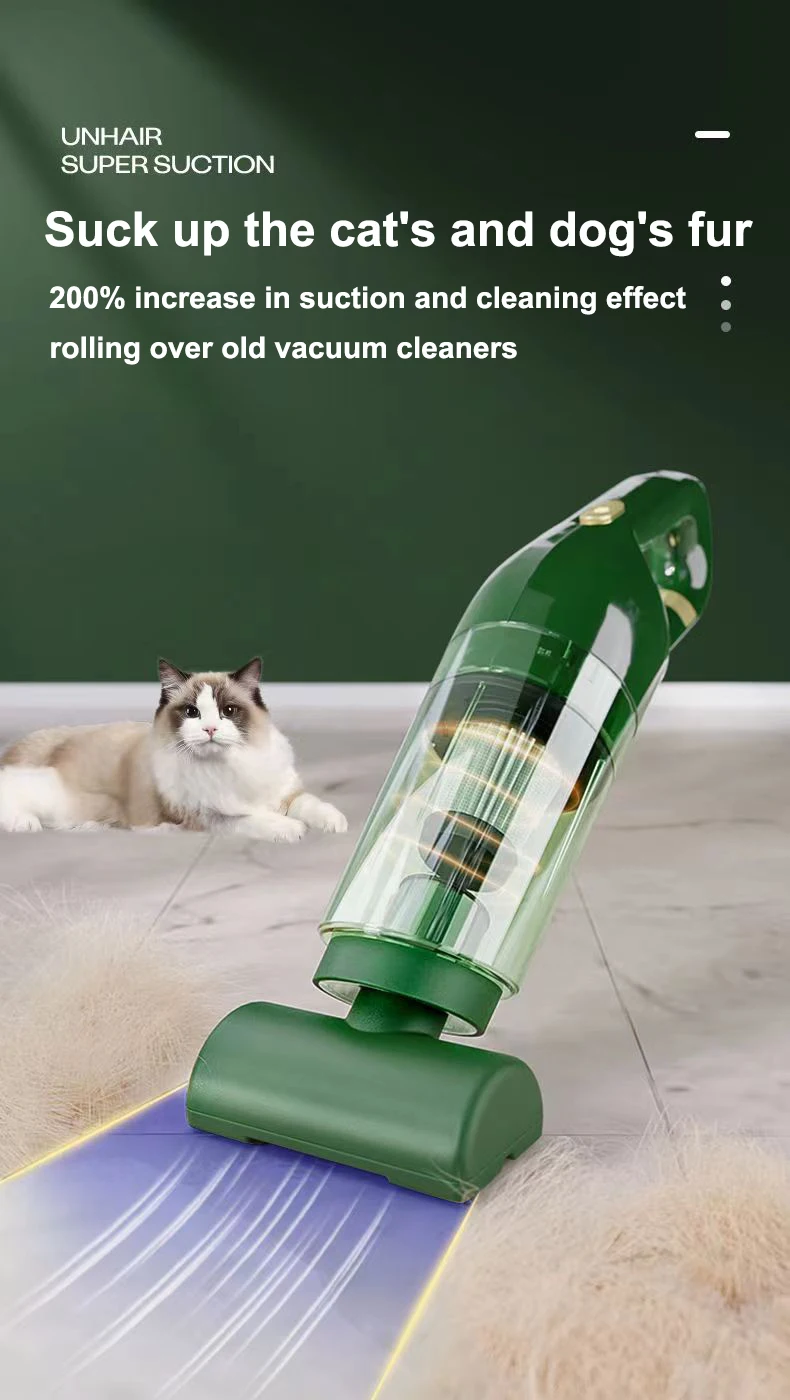 Super 400000R Portable Wireless Household Vacuum Cleaner Pet Hair Cleaning Remover Car Home Vacuum Cat Dogs Cleaning Tools