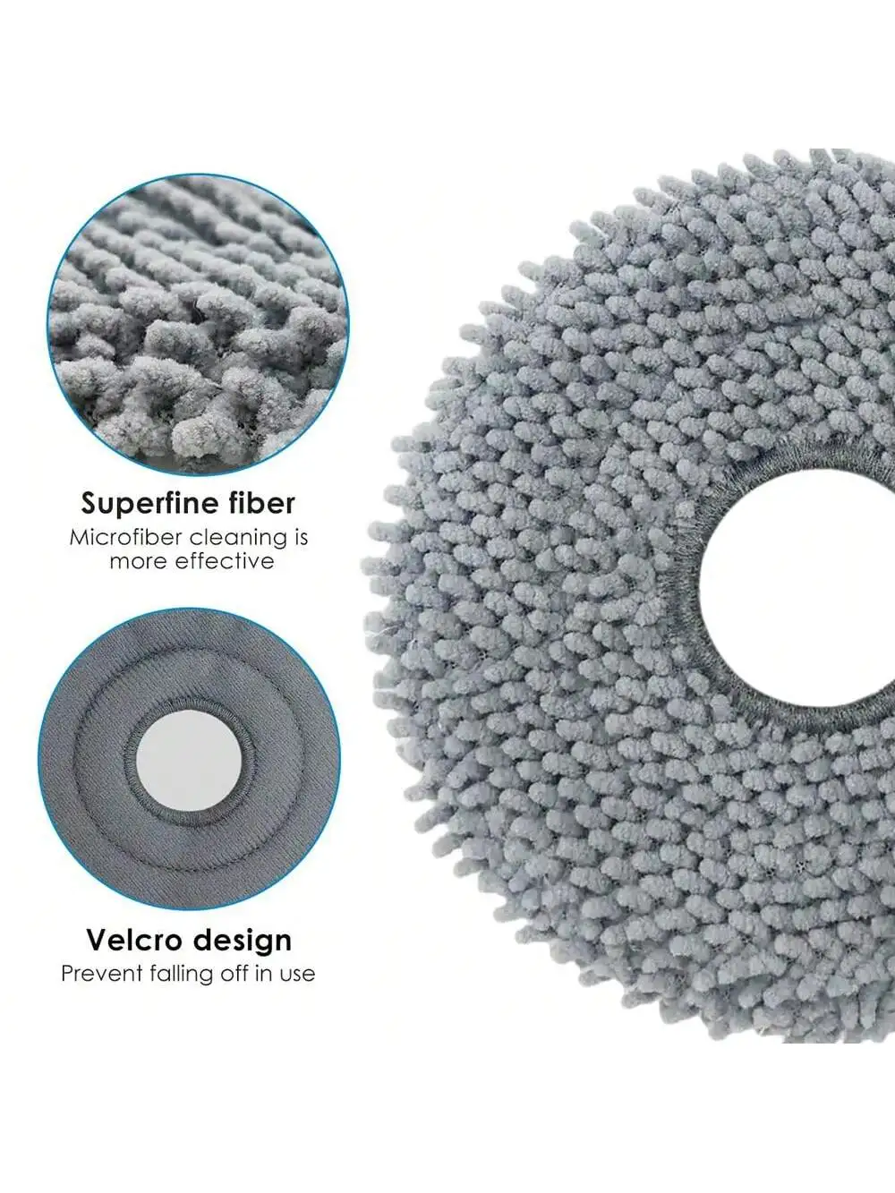 Wipes Mop for Roborock Saros 10R / Q Revo / Qrevo MaxV / Qrevo Master / Qrevo Slim / Qrevo Pro / Qrevo S Robot Vacuum Cleaner