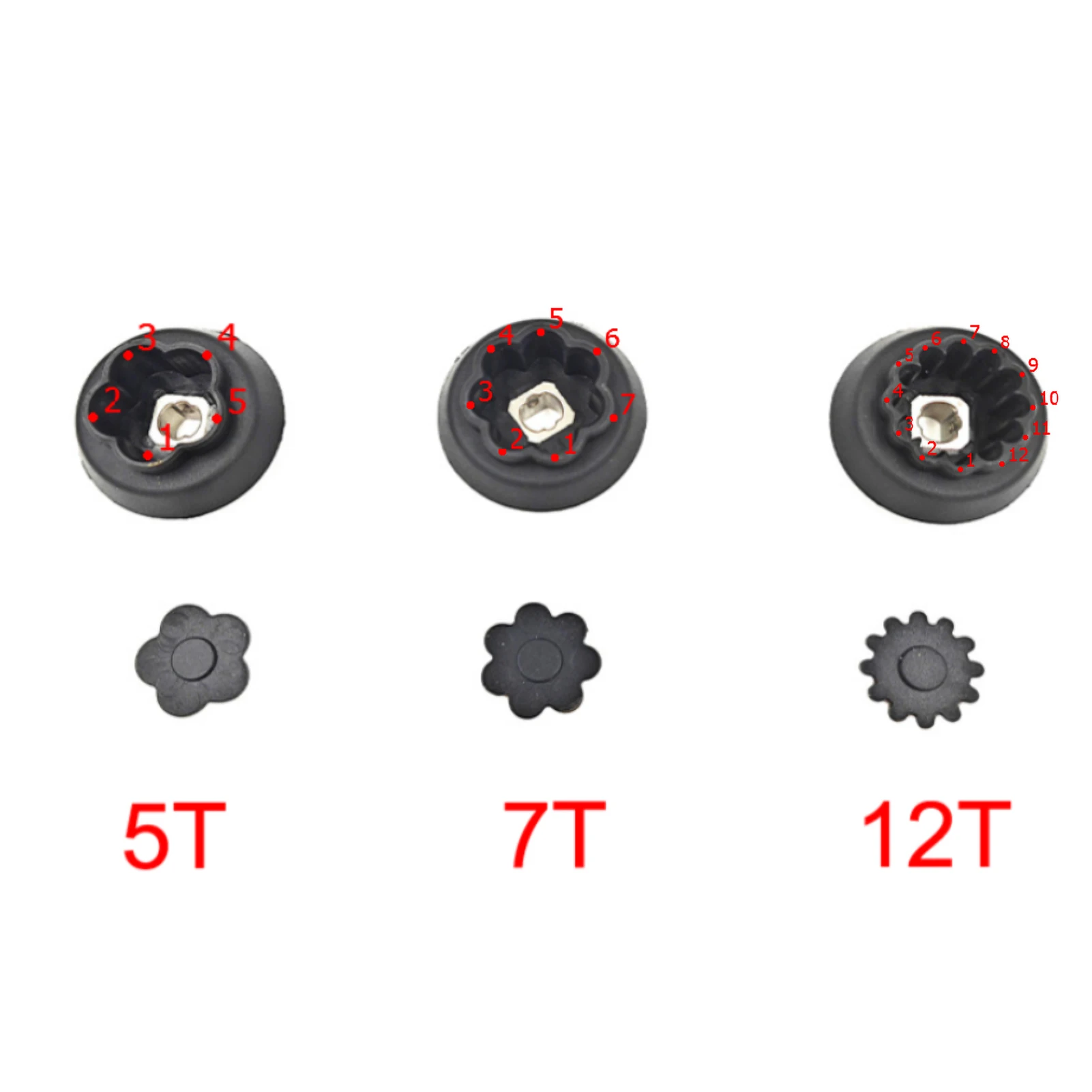 Blender Blade Drive Wheel 7 Gear for Monsieur Cuisine Plus SKMK 1200 C2 / C3 / D4 / E5 Guide Coupling 7T Wall Breaker Blade Head