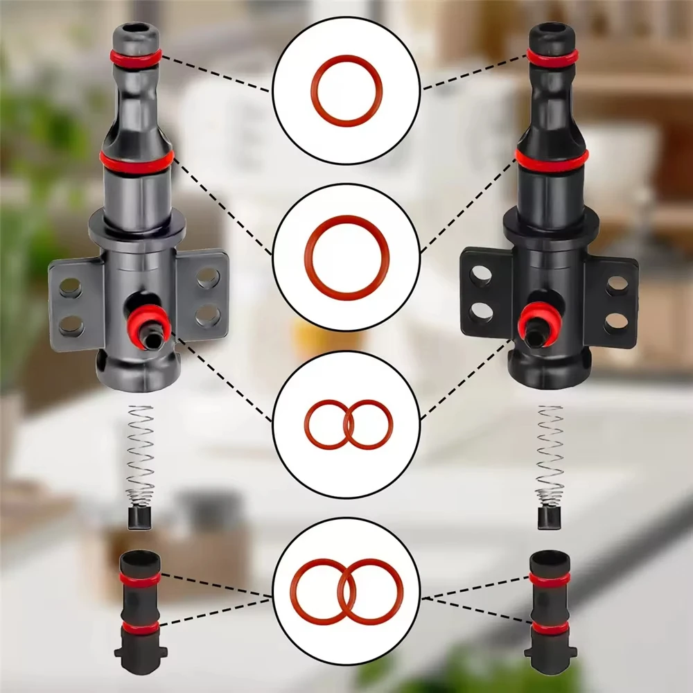 1-5set O-Ring Seal Kit Silicone Gasket Tools For Food Grade Coffee Machine Brewing Group Spout Connector Maintenance Accessories