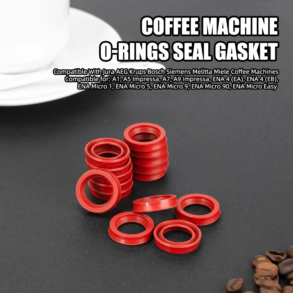 Lip Seal Premium Replacement Compatible With Krups Dolce Gusto Coffee Machine Durable O-ring For Water Tanks & Brewing Units
