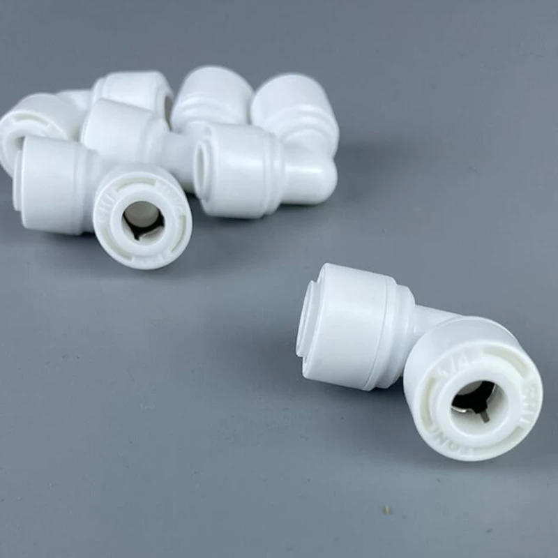 1/4 inch Tube to 1/4 inch Tube push fit elbow quick connect for RO water system Set Of 10