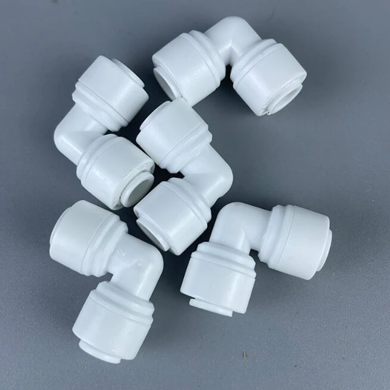 1/4 inch Tube to 1/4 inch Tube push fit elbow quick connect for RO water system Set Of 10
