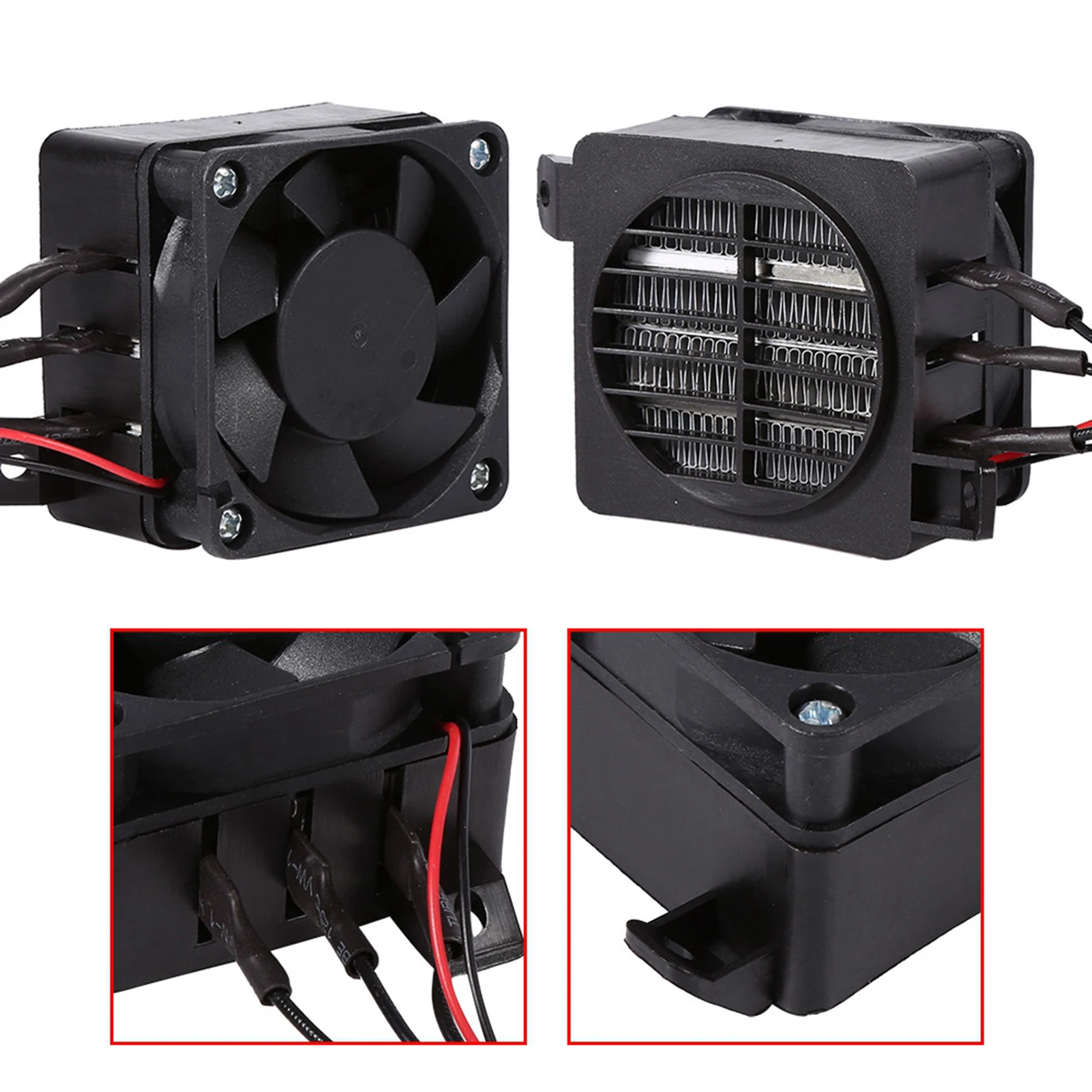 100W 12V Energy Saving PTC Car Fan Air Heater Constant Temperature Heating Element Heaters Air Heater Heater Air Heaters Heaters