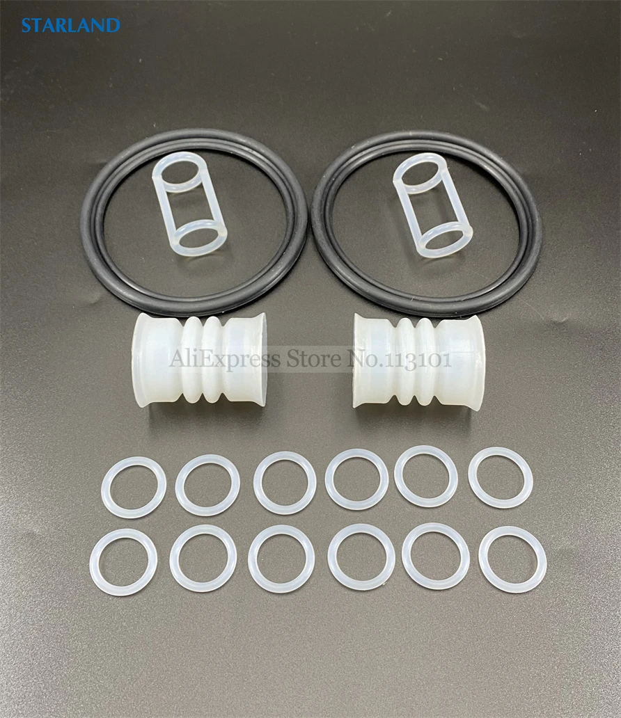 18 In 1 Silicone Seal Rings Combo Corrugate Seal Tubes Parts BJ Ice Cream Makers Ventus Soft Serve Machine Fittings Replacements