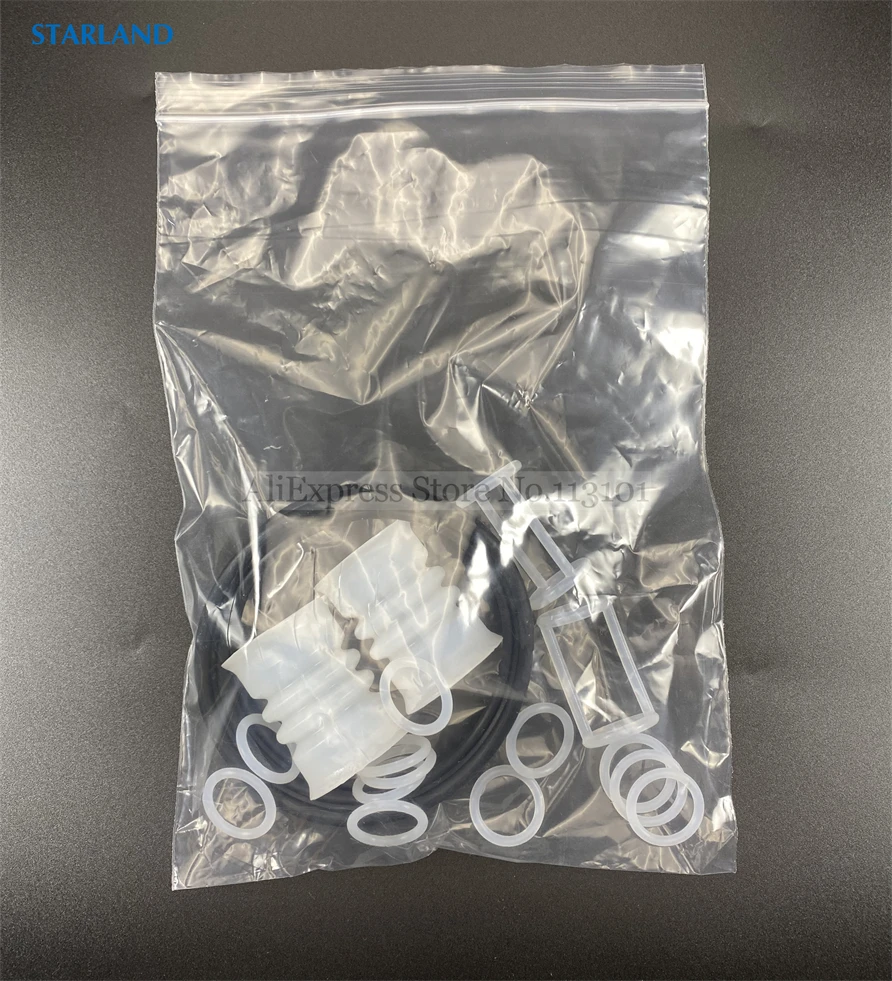 18 In 1 Silicone Seal Rings Combo Corrugate Seal Tubes Parts BJ Ice Cream Makers Ventus Soft Serve Machine Fittings Replacements