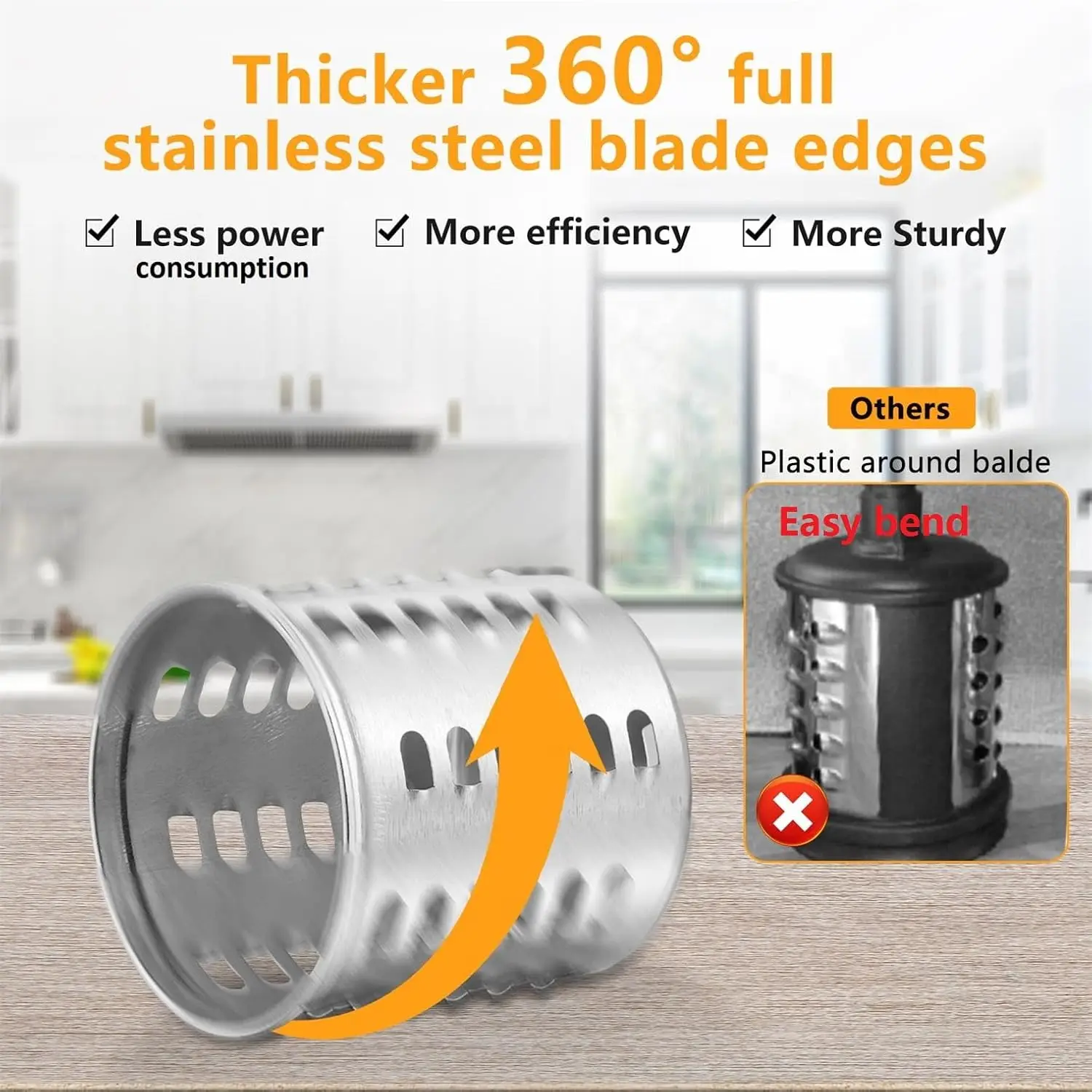 Dishwasher Safe,Stainless Steel Slicer/Shredder Attachment for KitchenAid Stand Mixer, Salad Machine Vegetable Slicer Maker