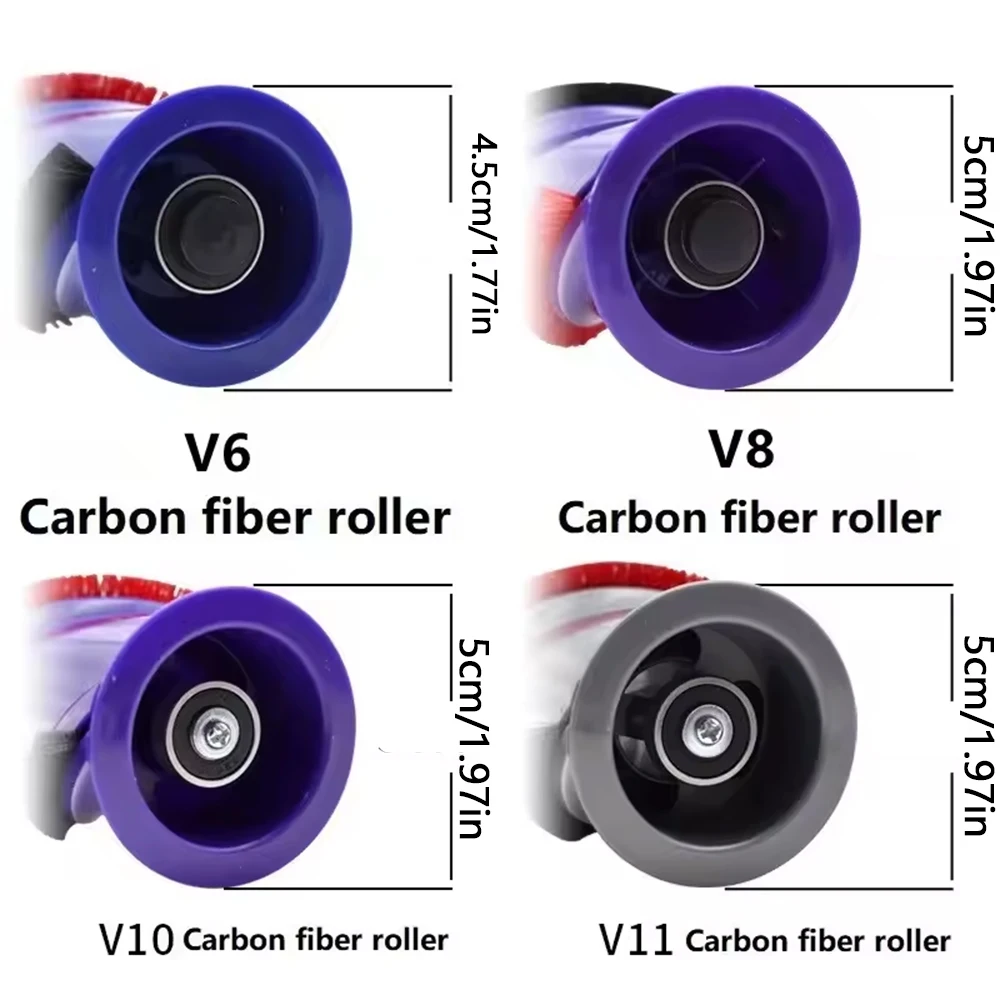 Roller Bar For Dyson V6 V8 V10 V11 Cordless Vacuum Cleaner Replacement Brushroll, Electric Brush Head Roller Bar Brush Roller