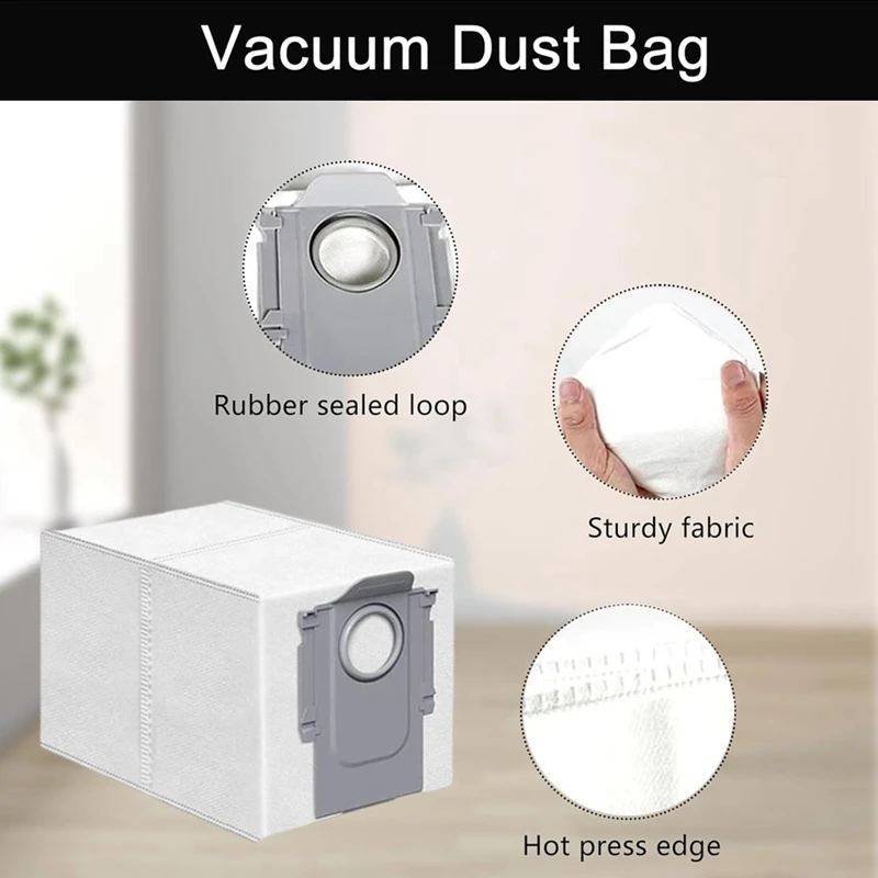 Roborock Saros 10 Accessories Main Roller Side Brush Hepa Filter Mop Cloth Dust Bag robot vacuum cleaner Parts