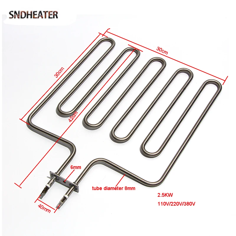SNDHEATER Electric Sauna Heating Element 3U 4U 5U Air Dry Oven Heater 110v 220v 380v 1500w 2000w 3000w Stove Grill Spare Part