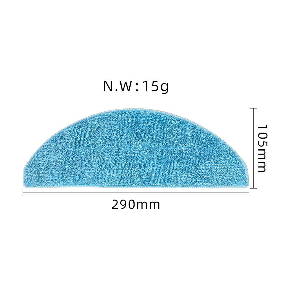 Replacement Parts Fit for Conga 8290/7490 Immortal, ROPO Smart Laser, Kabum Smart 900 Roller Side Brush Filter Mop Dust Bag