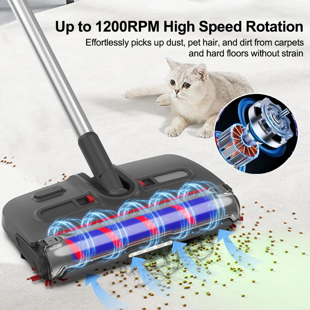 Electric Sweeper Carpet Cleaner Wireless Portable Cleaning Machine Handheld Floor Sweeper Household Rotating Electric Floor Mop