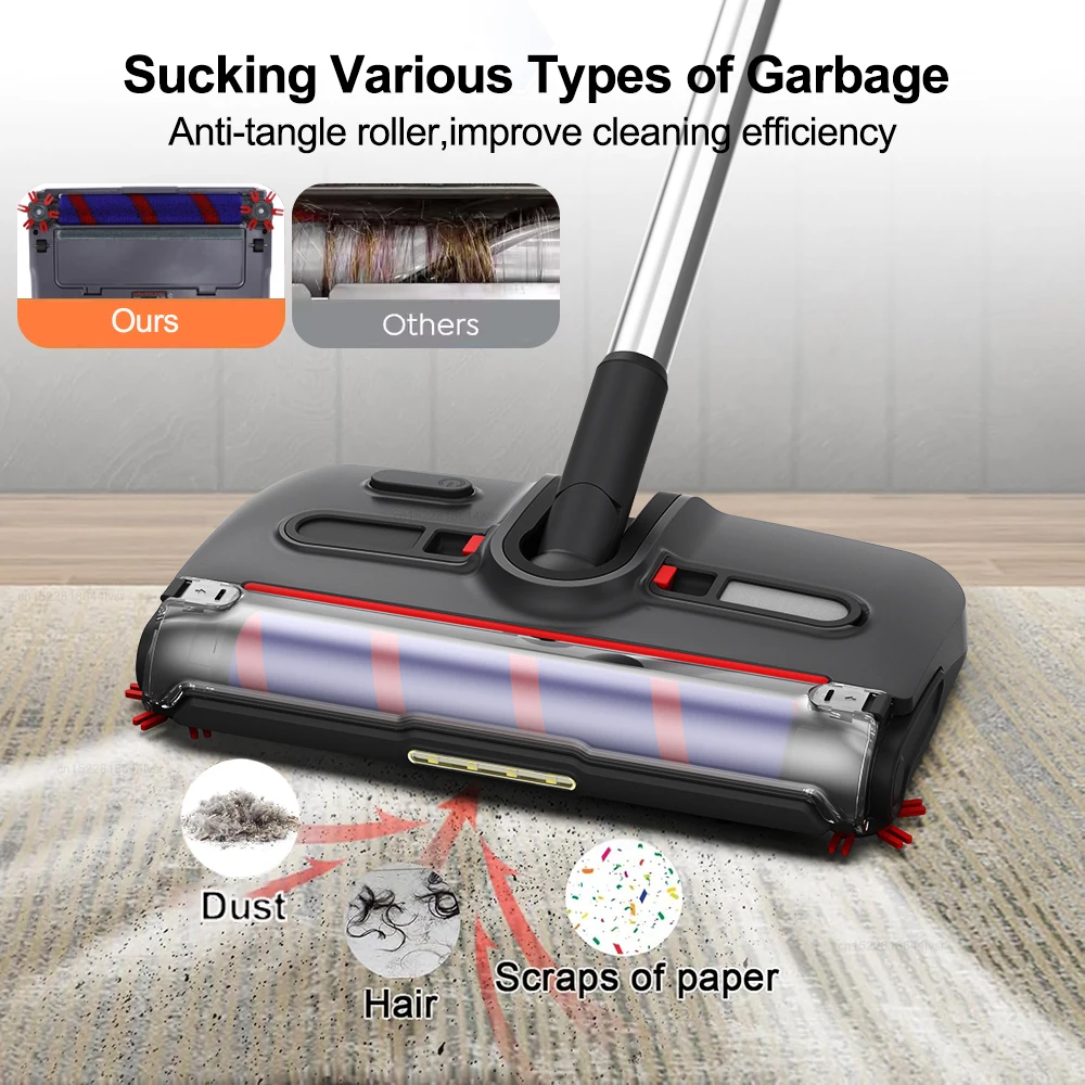 Electric Sweeper Carpet Cleaner Wireless Portable Cleaning Machine Handheld Floor Sweeper Household Rotating Electric Floor Mop