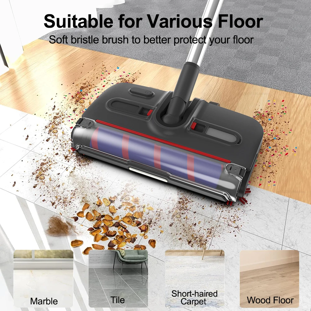 Electric Sweeper Carpet Cleaner Wireless Portable Cleaning Machine Handheld Floor Sweeper Household Rotating Electric Floor Mop