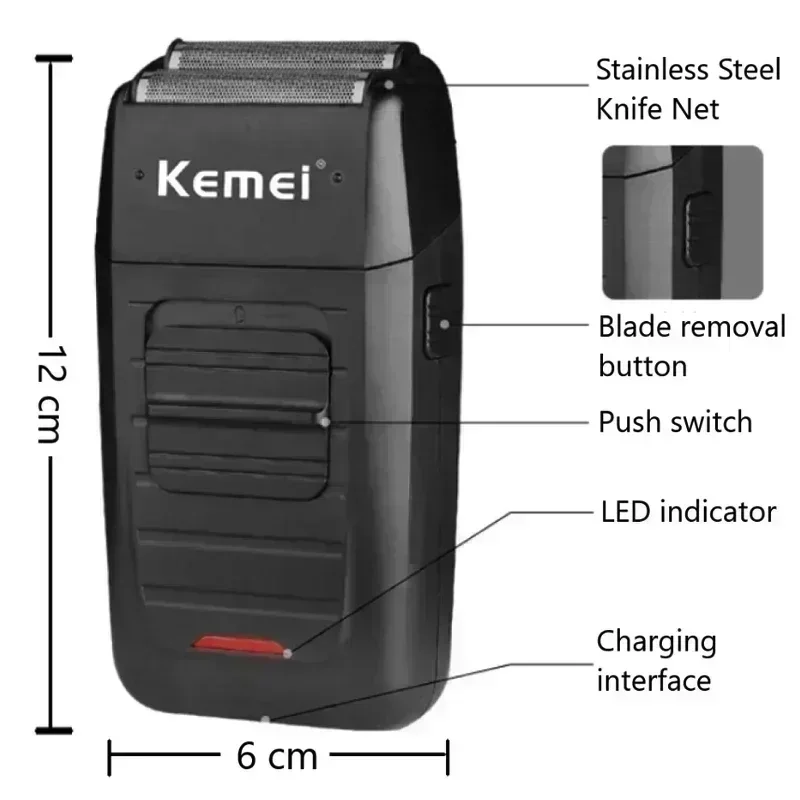 Kemei Hair Clipper Kit KM-2296 KM-2299 KM-1102 Men's Electric Hair Trimmer Machine Professional Hair Cutting Machine for Men