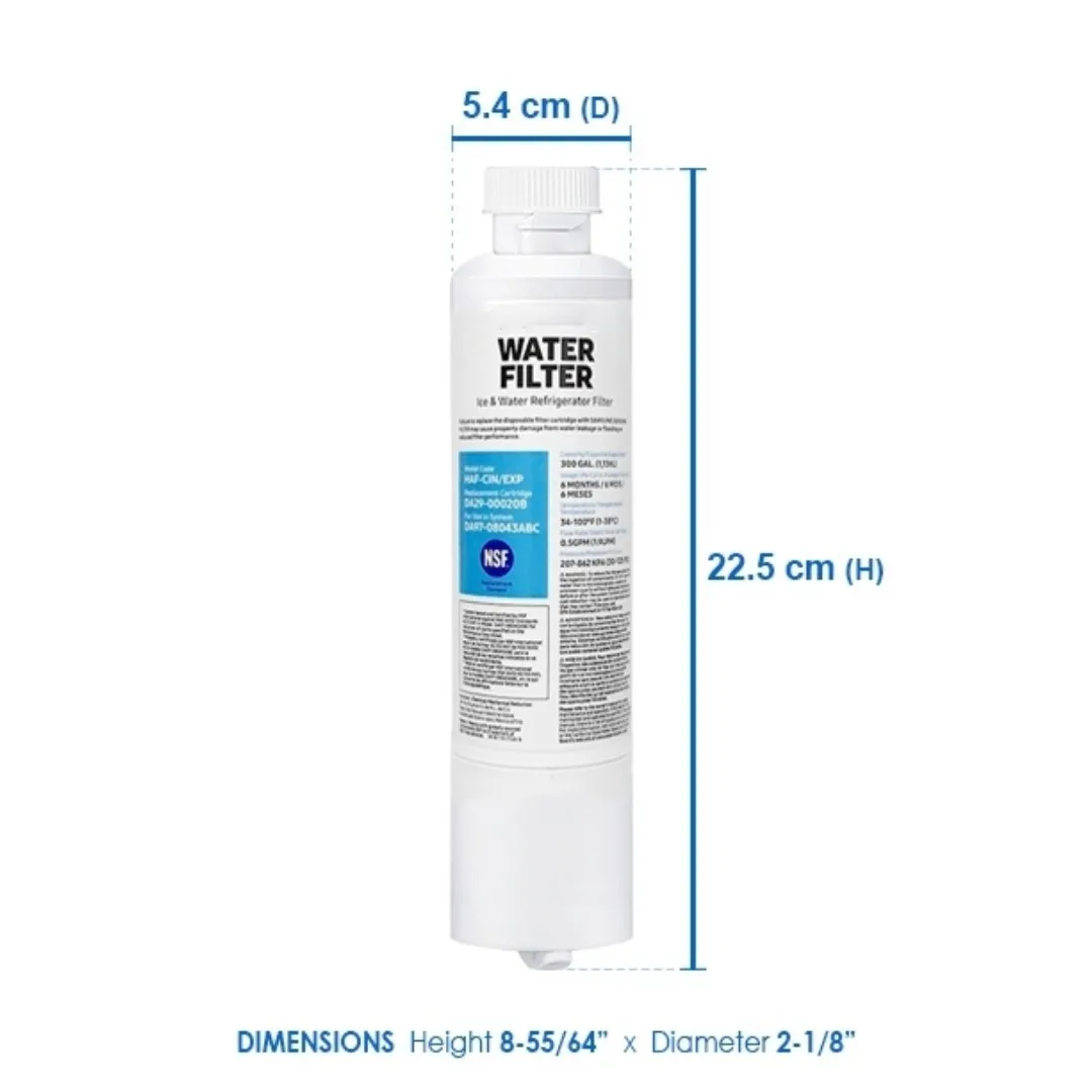 Replace Refrigerator Water Filter For Samsung DA29-00020B,HAF-CIN/EXP, RF28HFEDBSR,DA29-00020A/B