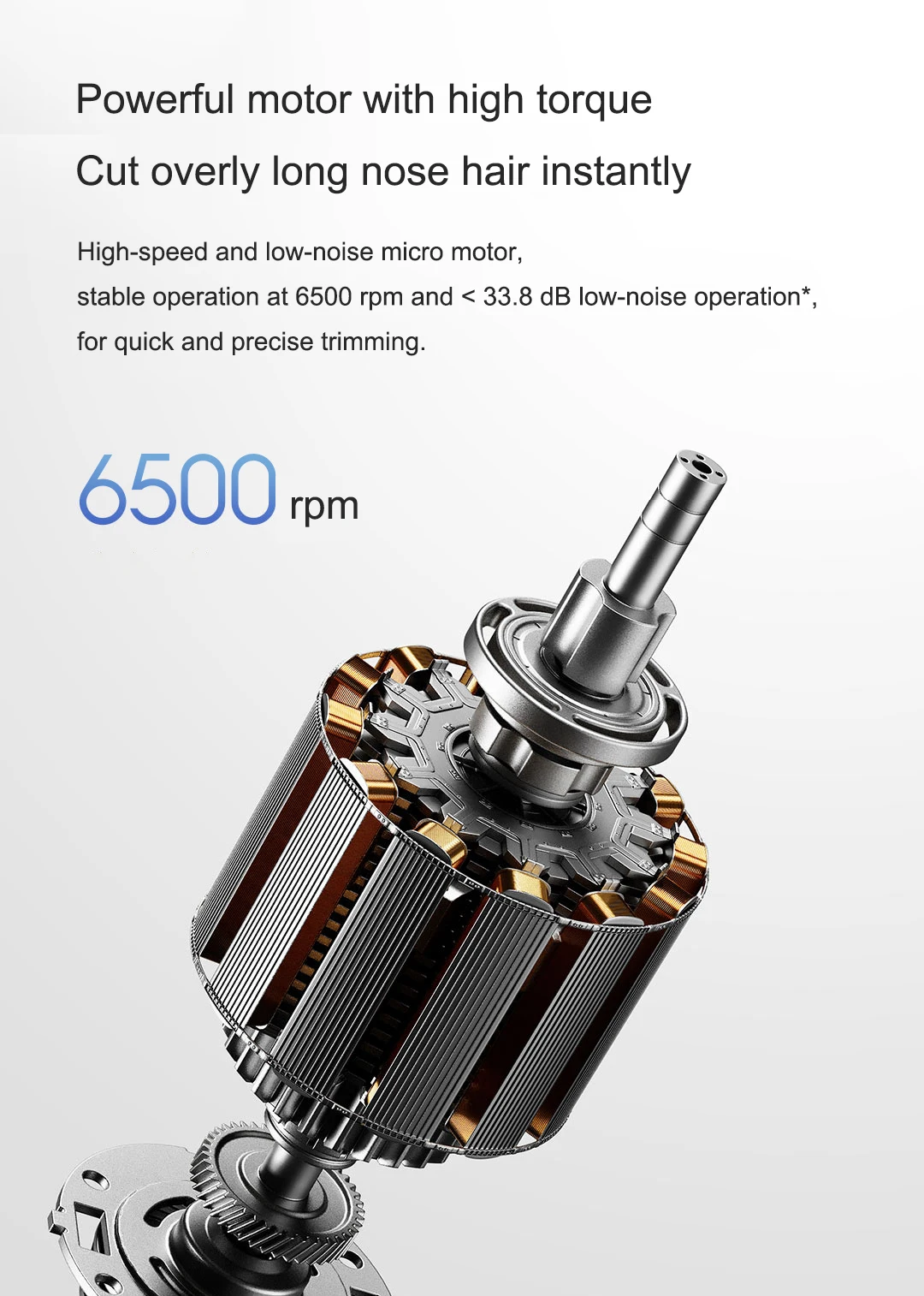 Original Xiaomi Mijia Electric Nose Hair Trimmer Portable Nose Ears Hair Eyebrow Trimmer for Men Rechargeable Painless Clipper
