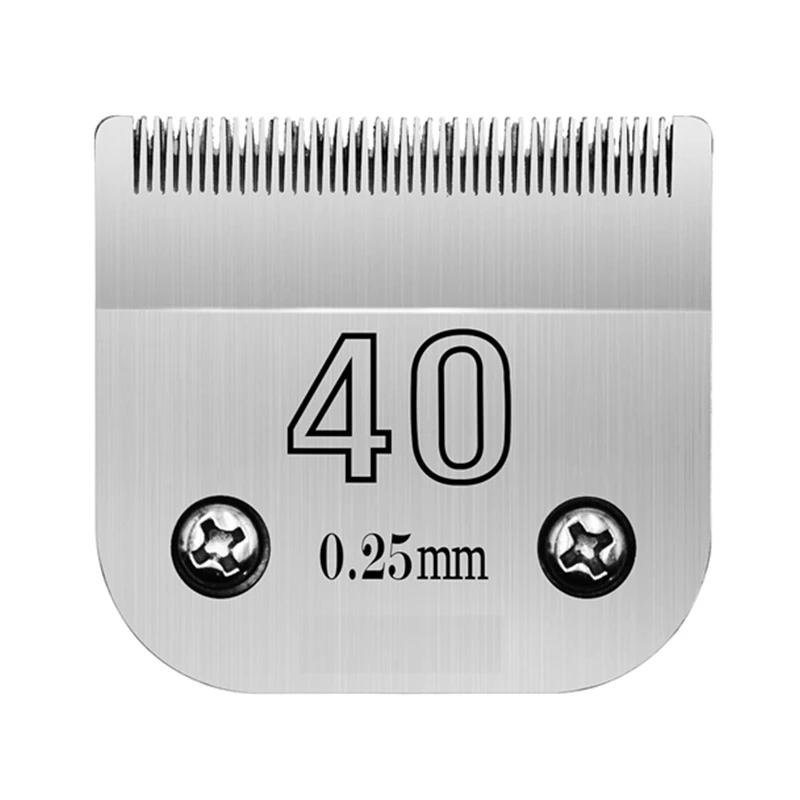 Size 40,Pet Dog Grooming steel Blade,Compatible with Andis,Oster A5,Wahl KM Series Animals clippers,Cut Length 1/50 (0.5mm)