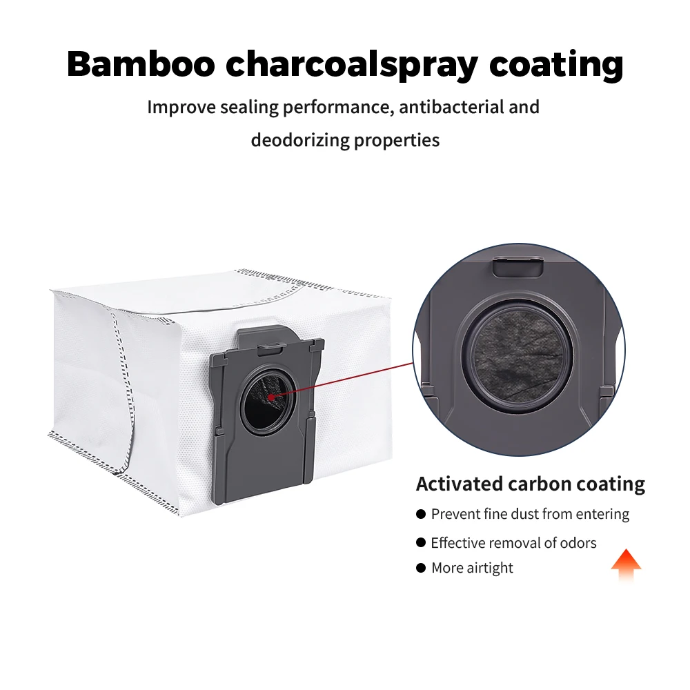Parts Dust Bags For Dreame X50/X50 Pro/X50 Ultra/X50 Master/X40 Pro/X40 Ultra/X40 Enhanced/S30 Pro Ultra Robot Disposable