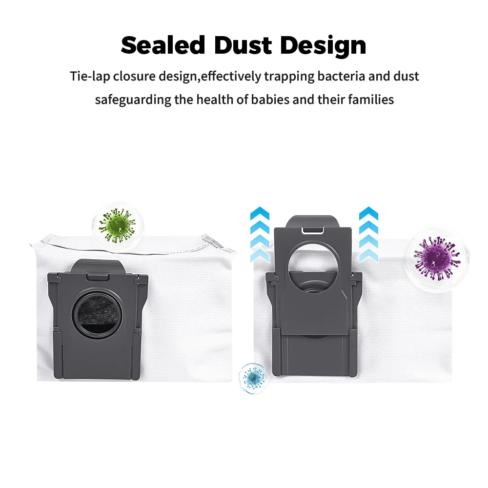 Parts Dust Bags For Dreame X50/X50 Pro/X50 Ultra/X50 Master/X40 Pro/X40 Ultra/X40 Enhanced/S30 Pro Ultra Robot Disposable