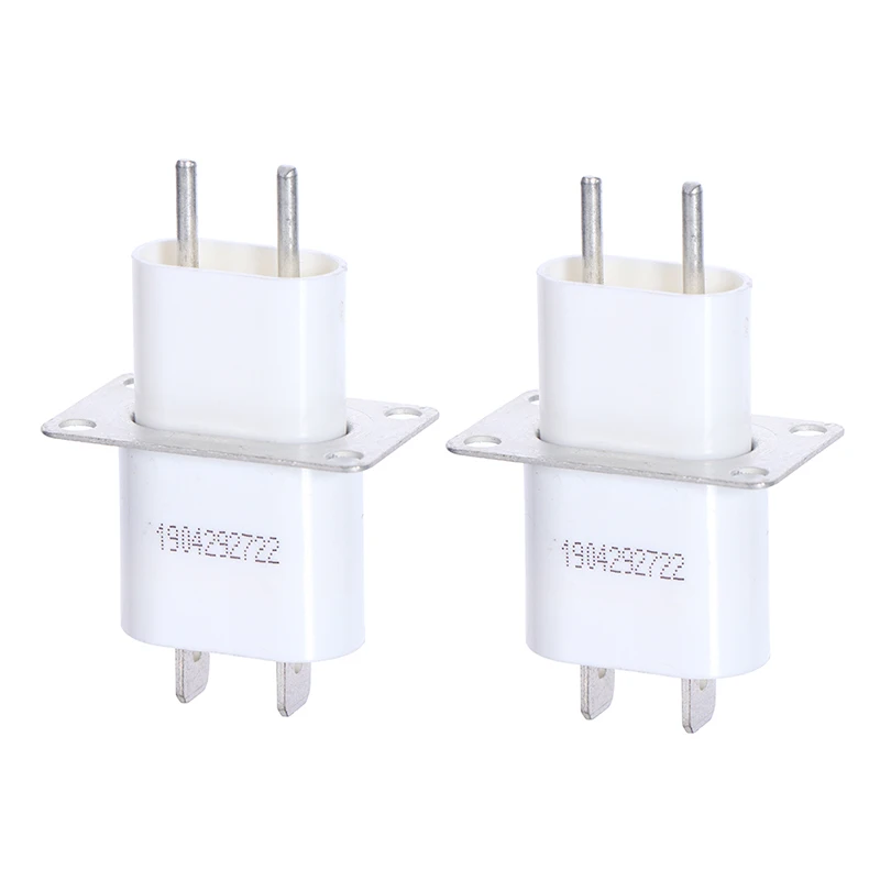 2 pcs Microwave Oven Magnetron Tube with Through-Core Capacitor Pin Sockets Electronic Converter for Home Appliance Repair