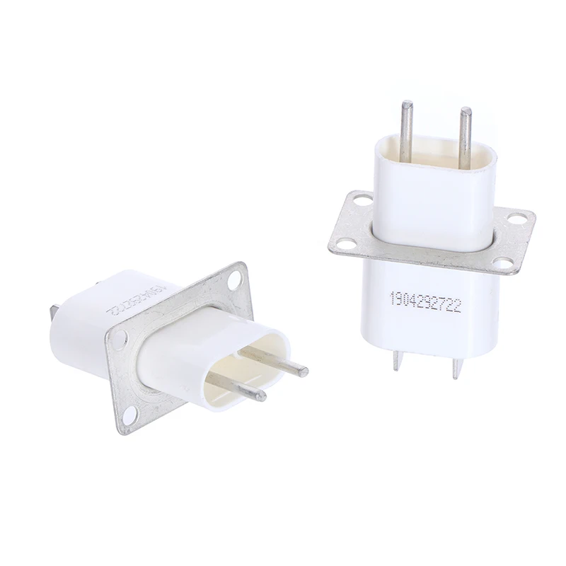 2 pcs Microwave Oven Magnetron Tube with Through-Core Capacitor Pin Sockets Electronic Converter for Home Appliance Repair