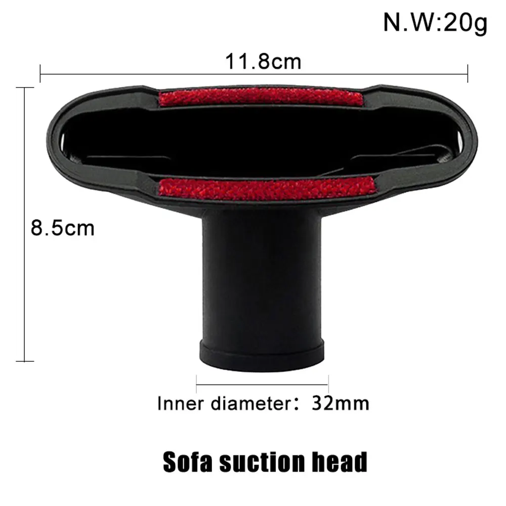 For 32mm 35mm 1 1/4in 1 3/8in Vacuum Cleaner Accessories Universal Vacuum Nozzle Suction Brush Head Crevice Tool for Bed Sofa