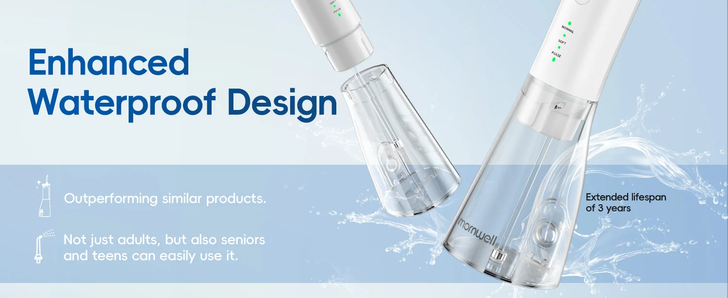 New Water Floss F29/D52 Portable Water Flosser USB Rechargeable Oral Water Jet Pick Flosser 4 Jet Tip Teeth Cleaner