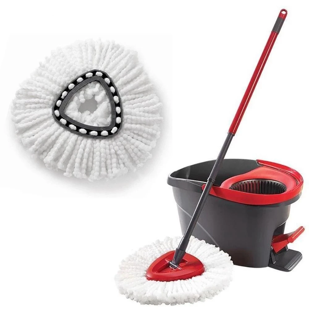 Spin Mop Cloth Head Base Scrub Mop Brush Head Replacement for Vileda O-cedar 360 ° Easy Wring Tank System Shower Floor Mop Brush