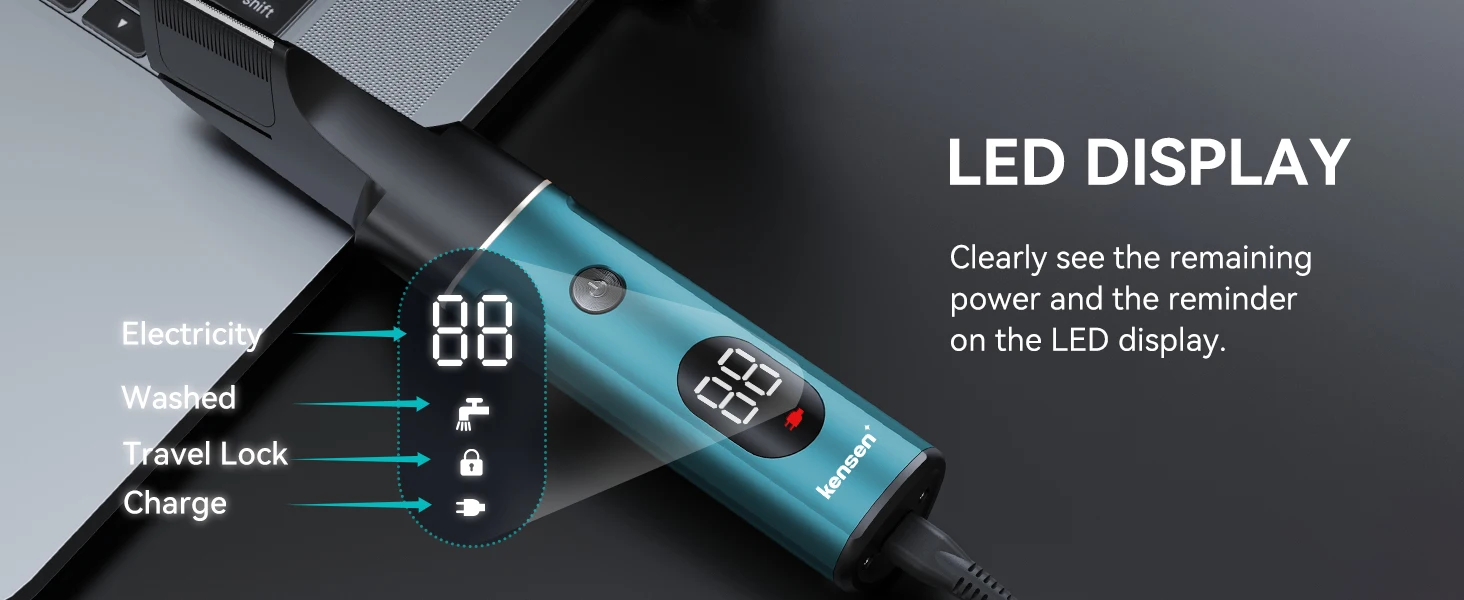 Kensen S16 Electric Hair Trimmer for Men 3 In 1 Hair Cutting Machine Nose/Beard Hair Trimmer Waterproof Hair Clipper for Barber