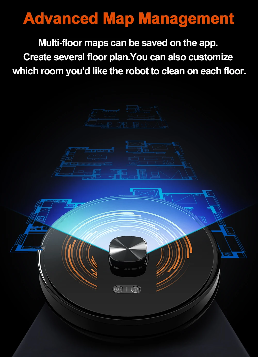 Robot Vacuum Cleaner ABIR X9,Dual UV Cleaning,6500PA Suction,Auto Carpet Boost Tech,Multiple Floors Maps,Custom Wet Dry Clean