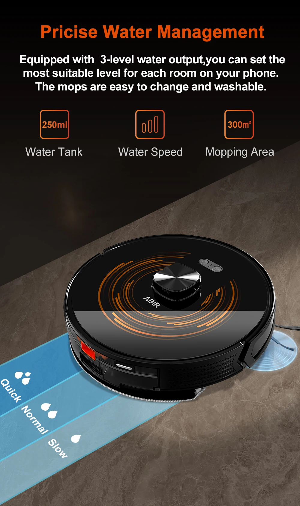 Robot Vacuum Cleaner ABIR X9,Dual UV Cleaning,6500PA Suction,Auto Carpet Boost Tech,Multiple Floors Maps,Custom Wet Dry Clean
