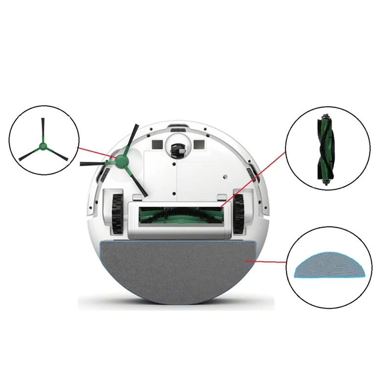 Accessories For iRobot Roomba Combo Essential / Vac Essential Main Side Brush HEPA Filter Mop Robot Vacuum Cleaner Parts