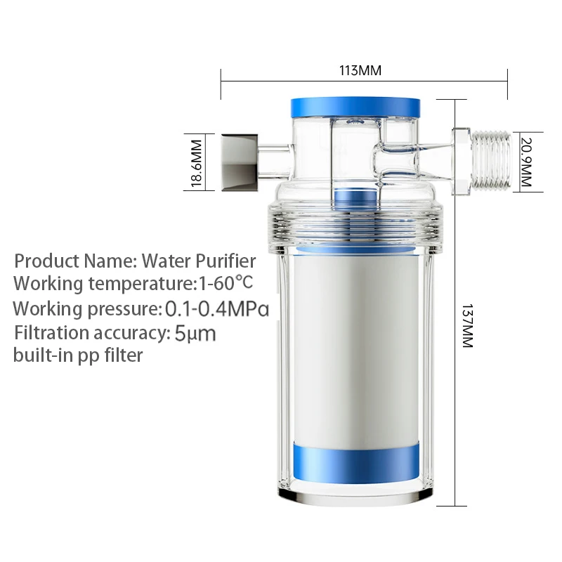 Household To Impurity Rust Sediment Kitchen Washing Machine Water Heater Shower Shower Water Filter Water Purifier Filter