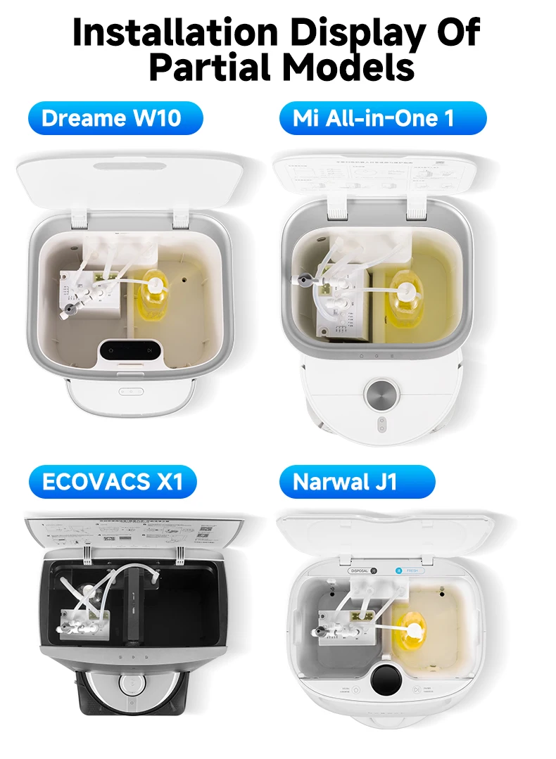 Ecovacs X11 X12 T90 X9 T50 X8 X1 Robot Vacuum Water Change Kit Auto Water Refill and Drain Water Hookup Accessories ModuleM