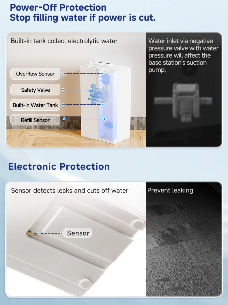Ecovacs X11 X12 T90 X9 T50 X8 X1 Robot Vacuum Water Change Kit Auto Water Refill and Drain Water Hookup Accessories ModuleM