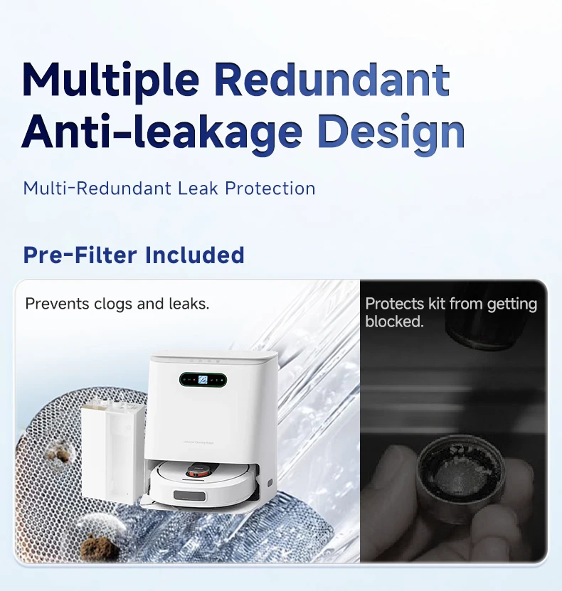 Ecovacs X11 X12 T90 X9 T50 X8 X1 Robot Vacuum Water Change Kit Auto Water Refill and Drain Water Hookup Accessories ModuleM