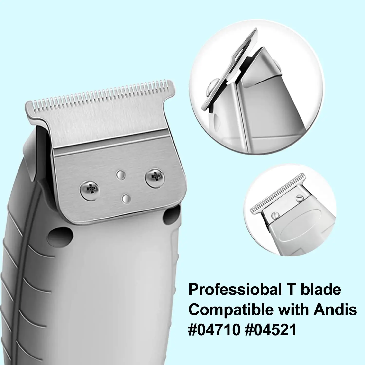 Replacement Blade For Andis #04710 #04521 T outliners, Gtx, SL, SLS, Blackouts, out line Trimmer Cordless/corded,zero gapped