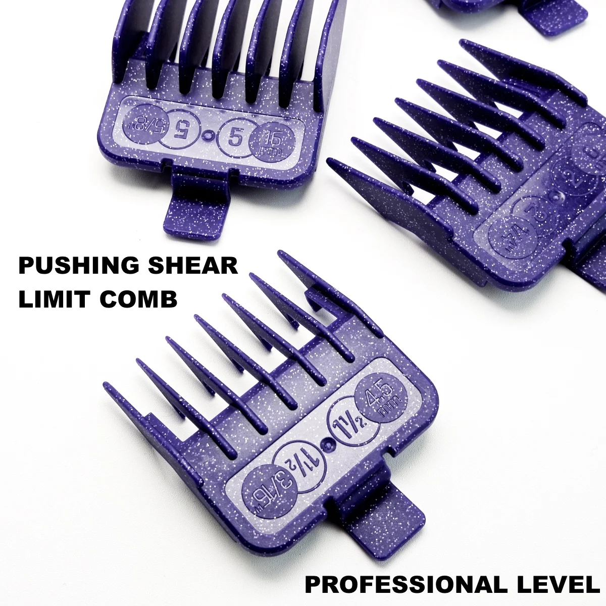 Professional Electric Hair Clipper Comb 10PC Purple Limit Comb Suitable for M10, R77F, 2020C, KULILANG, WMARK, BRCILIP Barbers