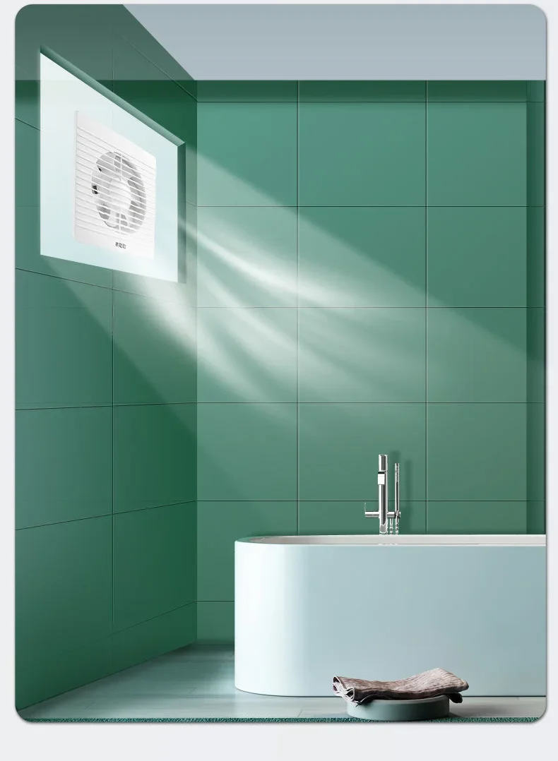 4'6'8' Exhaust Fan Toilet Powerful mute Exhaust Fan Household Wall Exhaust Fan Ventilation Fan for Dropshipping