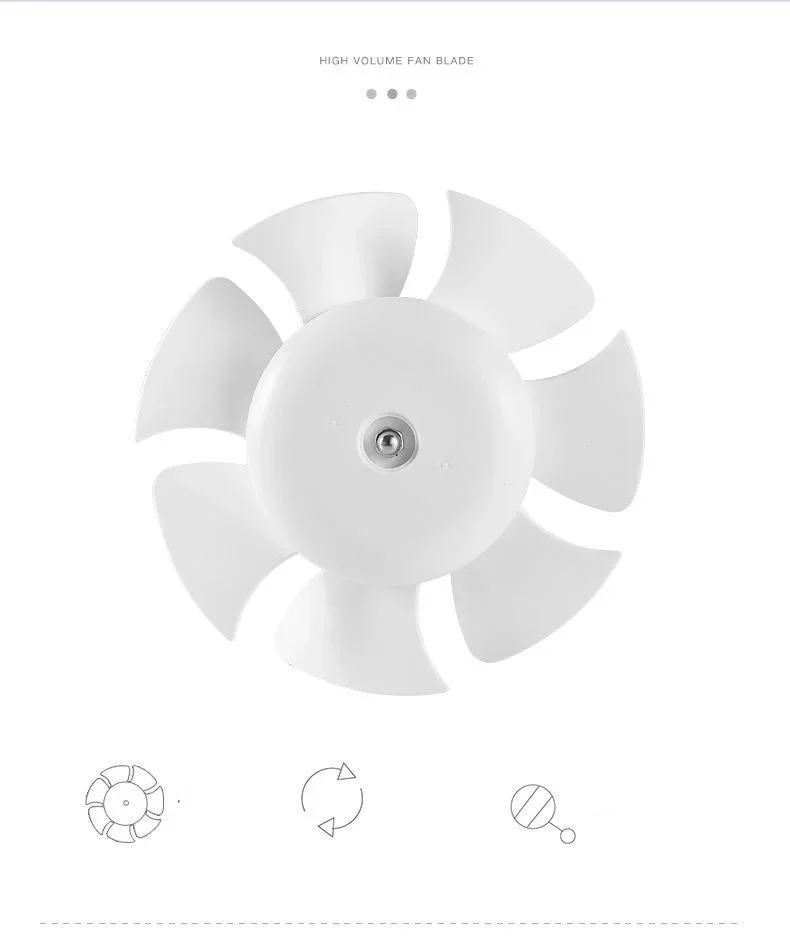 4'6'8' Exhaust Fan Toilet Powerful mute Exhaust Fan Household Wall Exhaust Fan Ventilation Fan for Dropshipping